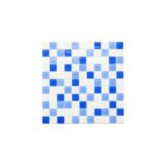 Мозаика стеклянная Kotto Keramika 300x300 мм cobalt m/cobalt w/white GM 4040 C3