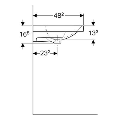 Раковина Geberit Acanto 500.625.01.2