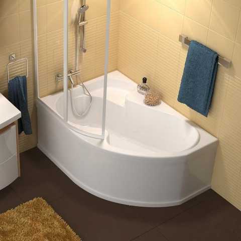 Асимметричные ванны акриловые, угловые в интерьере - фото дизайн проектов - Интернет-журнал Inhomes