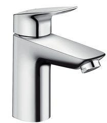 Змішувач для раковини Hansgrohe Logis 100 LowFlow 3.5 л/хв зі зливним гарнітуром 71104000