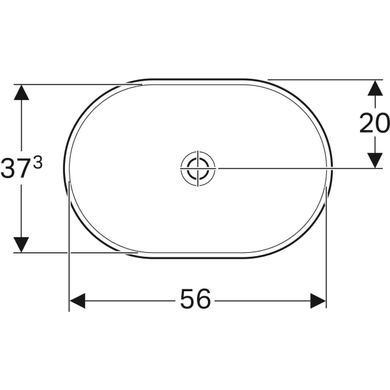 Раковина Geberit VariForm 60х40 глазурована / біла 500.731.01.2