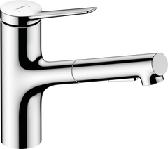 Змішувач Hansgrohe Zesis M33 150 2jet кухонний з витяжним виливом sBox Lite (74803000) Chrome