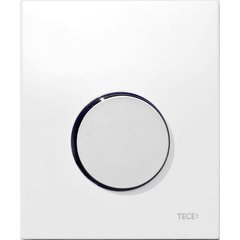 Кнопка змиву TECEloop для пісуара, пластик, білий/хром глянцевий 9242627