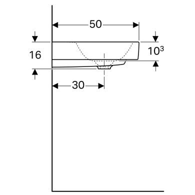 Раковина Geberit Citterio 500.547.01.1