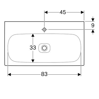 Раковина Geberit Citterio 500.547.01.1