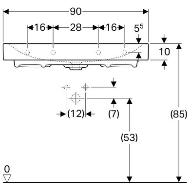 Раковина Geberit Citterio 500.547.01.1