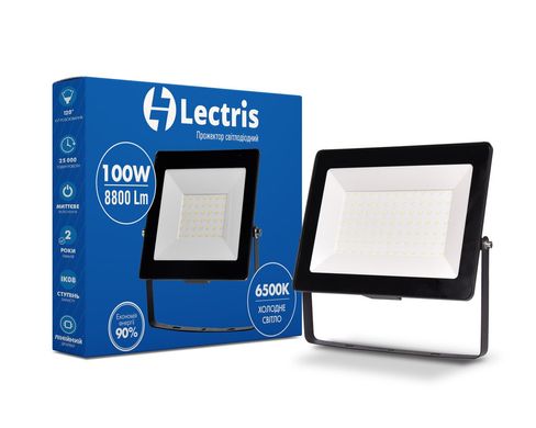 Прожектор LED 100W 8800Лм 6500K 185-265V IP65 Lectris (1-LC-3005)