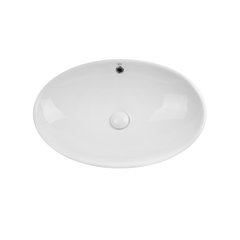 Раковина-чаша Qtap Dove 625х415х150 White з донним клапаном (QT06113077W)