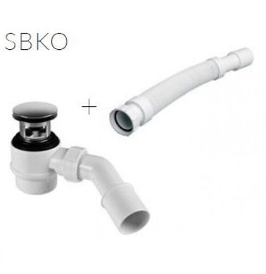 Сифон для ванни Marmorin SBKO з вбудованим переливом SBKO