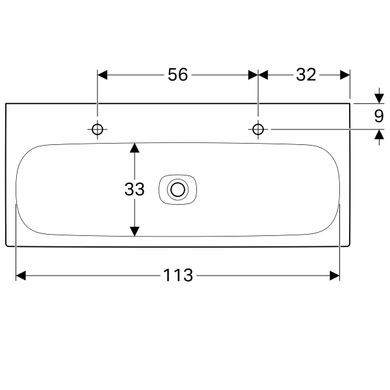 Раковина Geberit Citterio 500.553.01.1