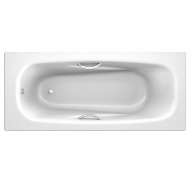 Ванна Koller Pool Deline 2,8 стальная прямоугольная, с ручками и ножками, 1600x750 мм, белая B65US200E+APMROS100+FRESH