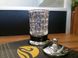 Контейнер для ватних дисків KUGU Freestand G&B скляний, настільний, колір хром/чорний 240C&B