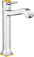 Змішувач для раковини Hansgrohe Metropol Classic 260 з донним клапаном, Chrome/Gold Optic 31303090