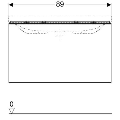 Тумба для раковини Geberit Acanto 500.612.01.2