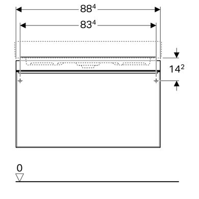 Тумба для раковини Geberit Citterio 500.559.JI.1