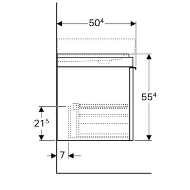 Тумба для раковины Geberit Citterio 500.559.JI.1