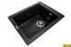 Кухонна мийка GRANADO CADIZ Black Shine врізна 410x500 мм, із сифоном (2301)