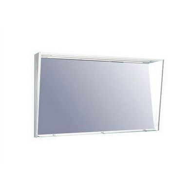 Зеркало с подсветкой Fancy Marble MC-Cyprus 125 подвесное 1250х670 мм, белый