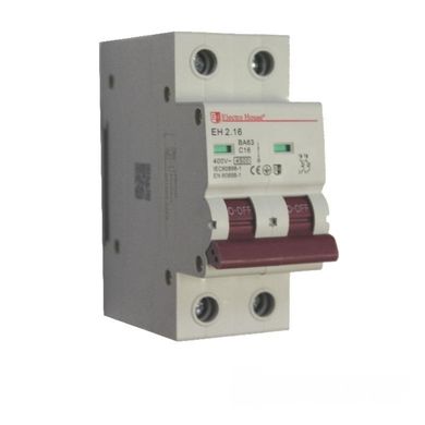 Автоматический выключатель Electro House 2P 16A EH-2.16