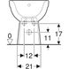 Напольное биде Geberit Selnova белое 500.288.01.1