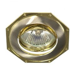 Вбудований світильник Feron 305Т MR-16 титан золото (17570)