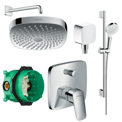 Комплект прихованого монтажу Hansgrohe EcoSmart 180 Logis для душу 6в1 20200003