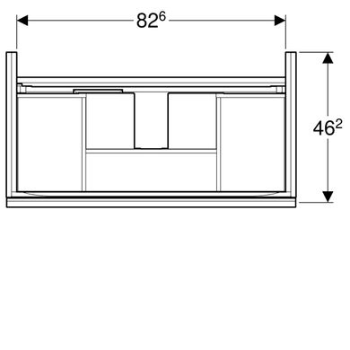 Тумба для раковины Geberit Acanto 500.612.JK.2