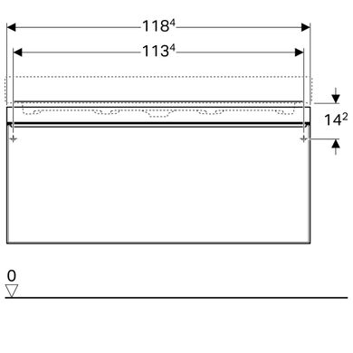 Тумба для раковини Geberit Citterio 500.566.JI.1