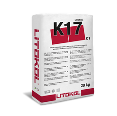 Цементний клей Litokol К17 базовий для плитки, клас С1, сірий 20 кг (K170020)