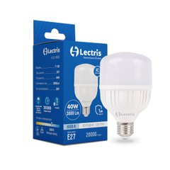Лампа LED T80 40W 6500K 220V E27 LECTRIS (1-LC-1603)