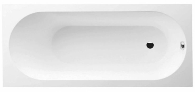Ванна квариловая Villeroy & Boch Oberon прямоугольная 1700х750 мм с ножками, белая UBQ170OBE2V-01, Ванна, Ножки, 1700 мм, 135 л