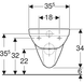 Підвісний унітаз Geberit Selnova Rimfree з сидінням Soft Close, білий 500.265.01.1+500.335.01.1
