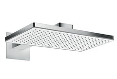 Верхній душ Hansgrohe Rainmaker Select 460 1jet з тримачем до стіни, білий/хром 24003400