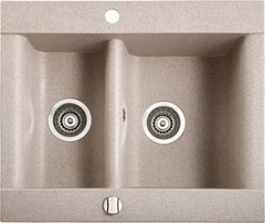 Кухонна мийка MARMORIN Voga гранітна, 1,5-камерна 635х540х205 бежевий (Safari) 110503001