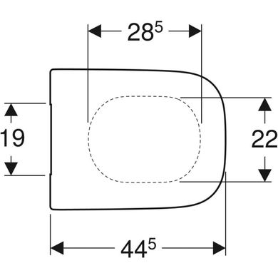 Сидіння з кришкою Geberit Selnova Square біле 501.555.01.1