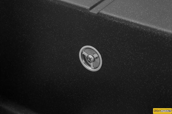 Кухонна мийка GRANADO TOLEDO Black Shine врізна 780x500 мм, із сифоном автомат (2101)