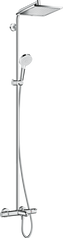 Душова система Hansgrohe Crometta E Showerpipe 240 1jet для ванни, з термостатом 27298000
