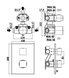 Термостатический смеситель для душа PAFFONI EFFE/ELLE хром LEQ 513 CR