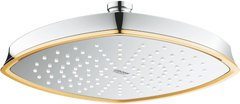 Верхній душ GROHE Rainshower Grandera без кронштейна 221x221 мм, хром/золото 27974IG0