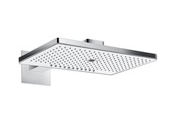 Верхній душ Hansgrohe Rainmaker Select 466х300 3jet з кронштейном до стіни, хром/білий 24007400