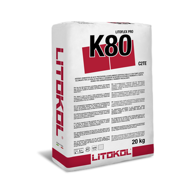 Цементный клей Litokol LITOFLEX PRO К80 для плитки, класс С2TЕ, серый 20 кг (K80PROG0020)