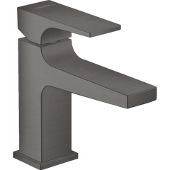 Змішувач для раковини Hansgrohe Metropol 100 з донним клапаном push-open Brushed Black Chrome 32500340