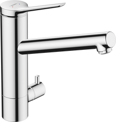 Змішувач Hansgrohe Zesis M33 200 1jet кухонний з запірним клапаном (74808000) Chrome