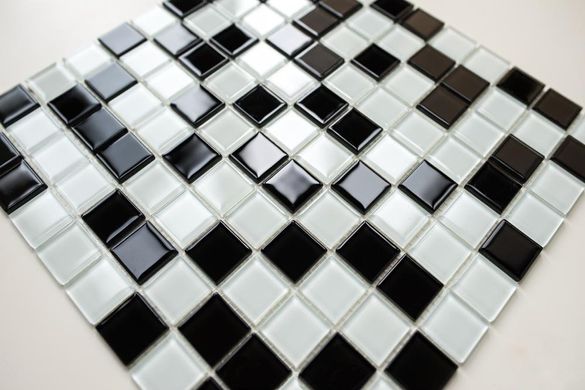 Мозаика стеклянная Kotto Keramika 300x300 мм black/white GM 4001 C2