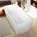 Ванна кварилова VILLEROY & BOCH Squaro Edge прямокутна 1700x750 мм з ніжками, колір білий UBQ170SQE2DV-01