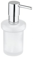 Дозатор для жидкого мыла GROHE Essentials New настенный, круглой формы, цвет хром 40394001