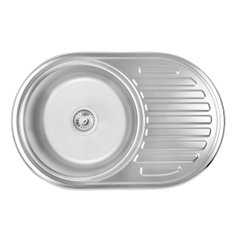 Кухонна мийка Lidz 7750 Satin 0,8 мм (LIDZ7750SAT)