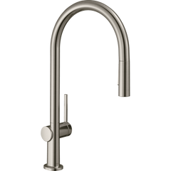 Змішувач для кухні Hansgrohe Talis 210 2jet з витяжним виливом Sbox 72801800 Stainless Steel