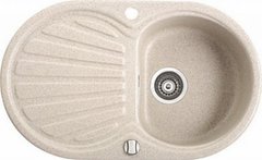 Кухонна мийка MARMORIN Korund гранітна, 1-камерна 760х460х165 бежевий (Safari) 190113001