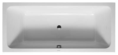 Ванна акриловая Duravit D-Code прямоугольная 1800х800 мм центральный слив, белая 700101000000000